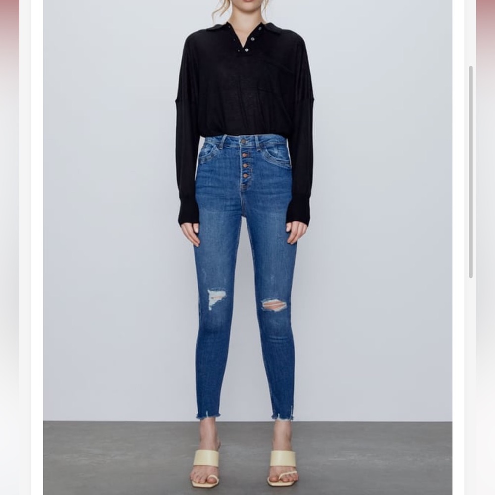 Zara Skinny High Rise Jeans